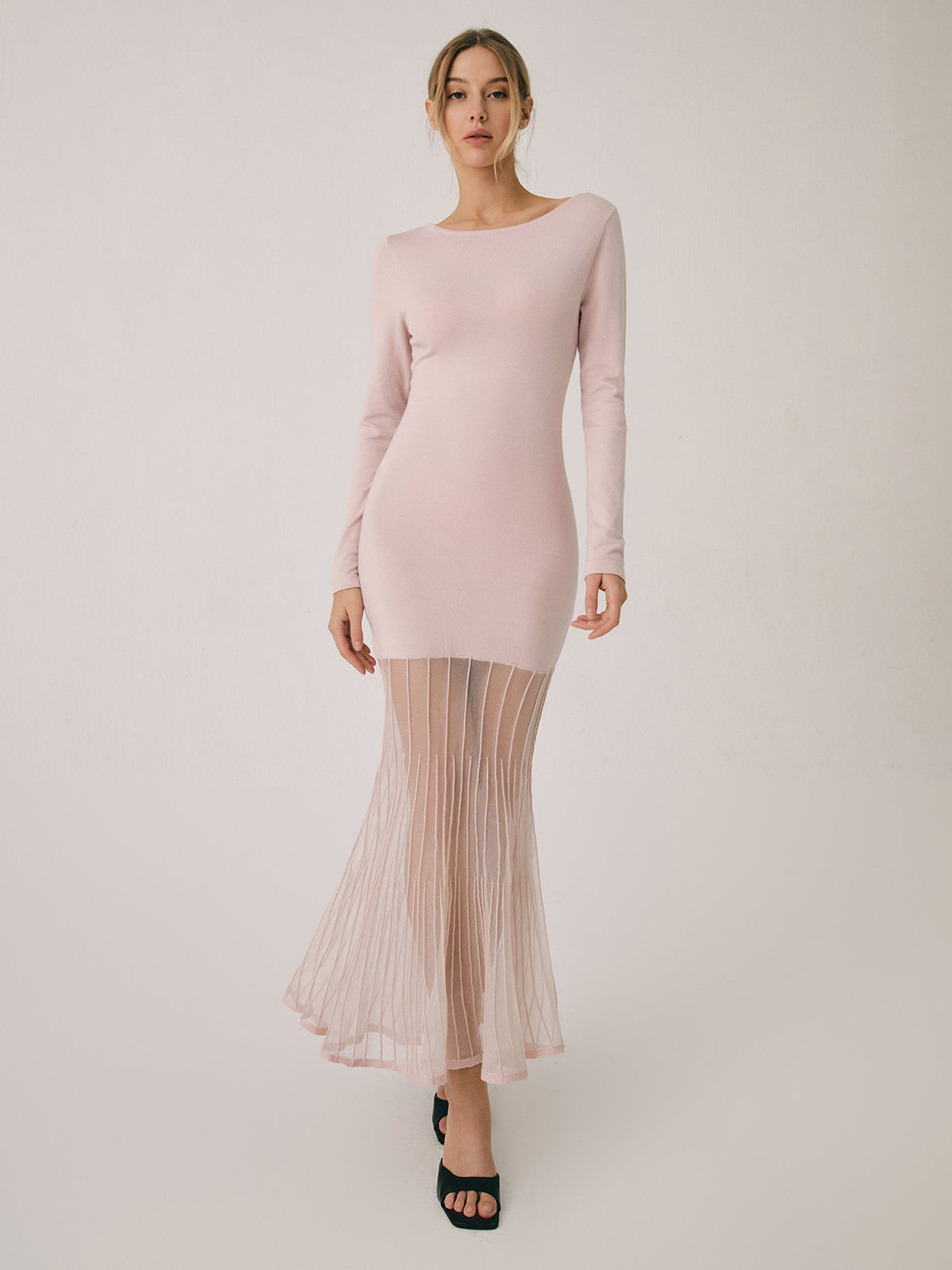 Kanten zoom Mermaid Midi Sweater Dress